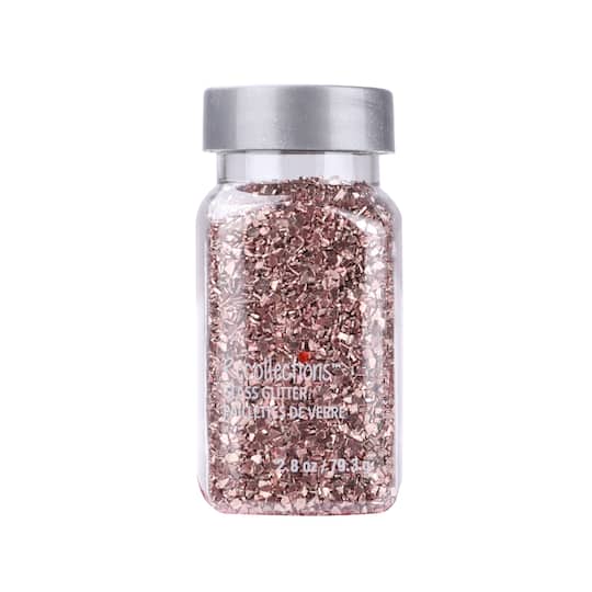 12 Pack: Rose Gold Glass Glitter by Recollections™